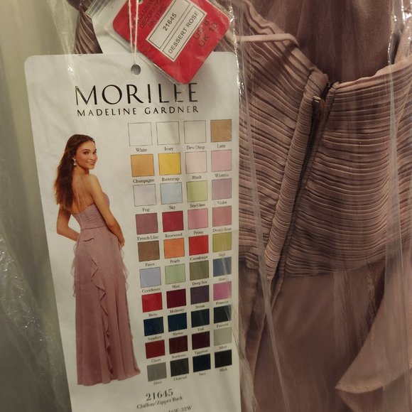 Morilee Desert Rose bridesmaid dress - size 8 - Picture 4 of 5
